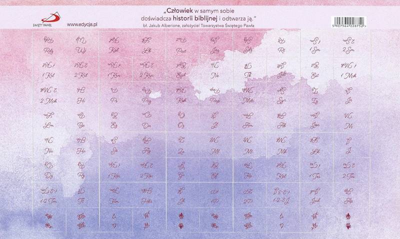 Paginatory do Pisma Świętego / Biblii - naklejki różowe