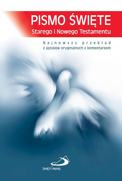 PISMO ŚWIĘTE ST i NT "z gołębicą" - mały format, zintegrowana, niebieska, paginatory