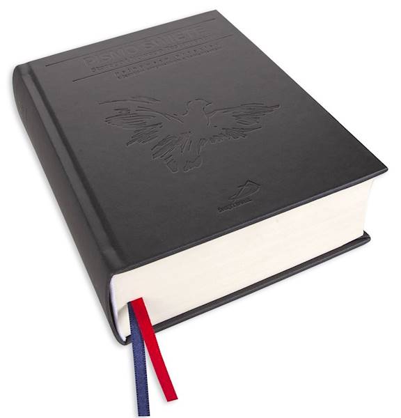 PISMO ŚWIĘTE ST i NT "z gołębicą" - duży format, twarda, szara, paginatory