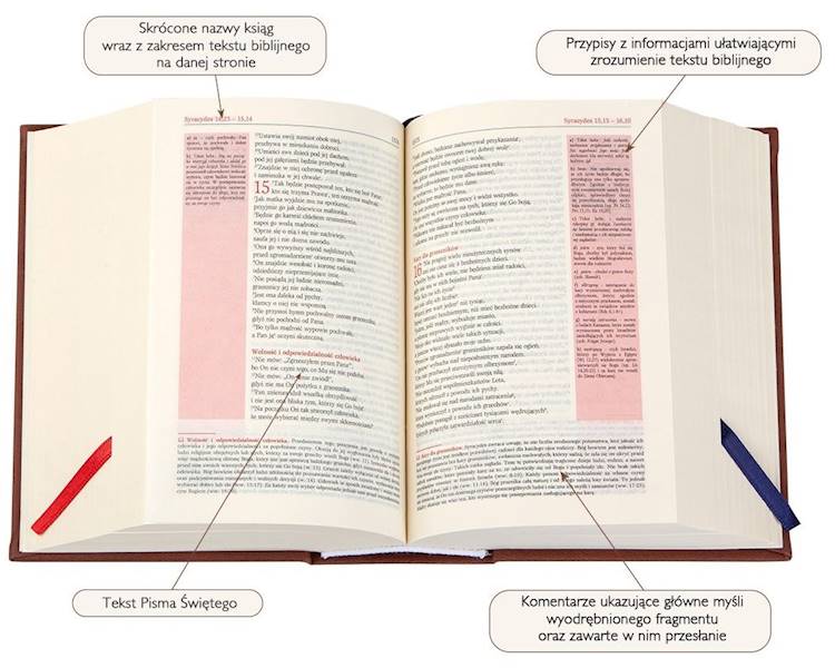 PISMO ŚWIĘTE ST i NT "z gołębicą" - mały format, oprawa twarda, błękit