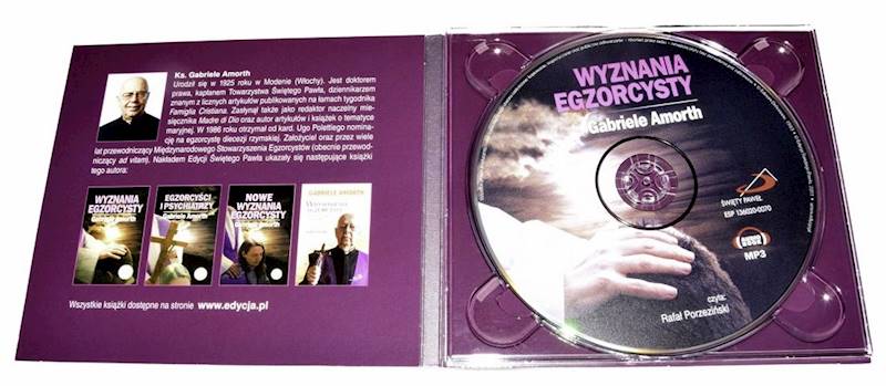 WYZNANIA EGZORCYSTY - Gabriele Amorth. AUDIOBOOK MP3 (CD)