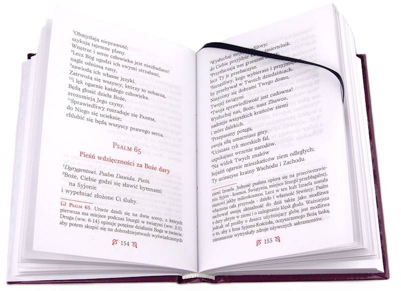 Księga PSALMÓW "z gołębicą" - kieszonkowy format, oprawa twarda