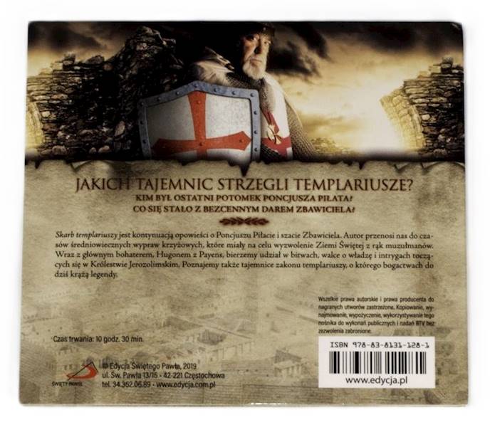 SKARB TEMPLARIUSZY - Giennadij Lewicki. AUDIOBOOK MP3 (CD)