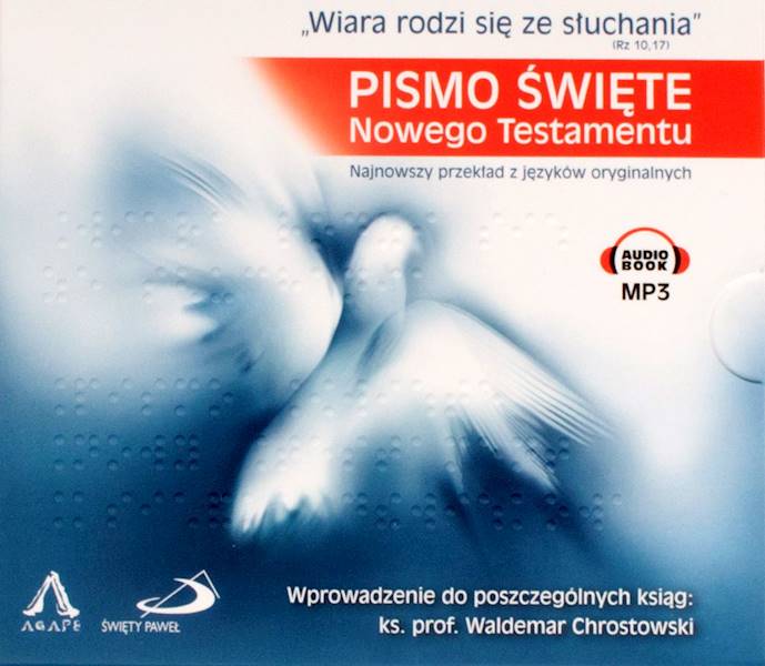 PISMO ŚWIĘTE Nowego Testamentu - AUDIOBOOK MP3 (2x CD)