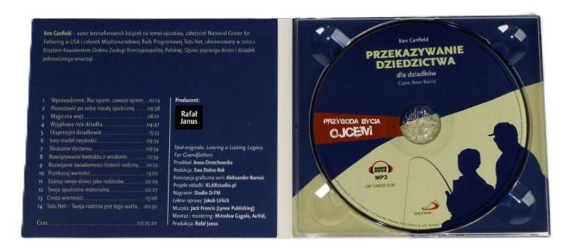 PRZEKAZYWANIE DZIEDZICTWA dla dziadków - Ken Canfield. AUDIOBOOK MP3 (CD)