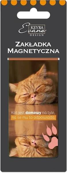 Zakładka magnetyczna "Kot jest domowy na tyle, na ile mu to odpowiada" ZK103