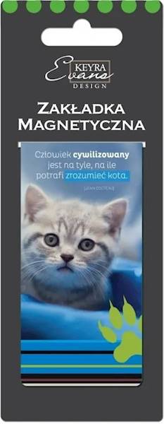 Zakładka magnetyczna "Człowiek cywilizowany jest na tyle, na ile potrafi zrozumieć kota." ZK104