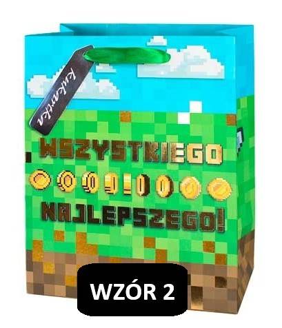 Torba prezentowa Dziecięca (klocki, gry) 18x23x10 cm QM-332 wzór 2
