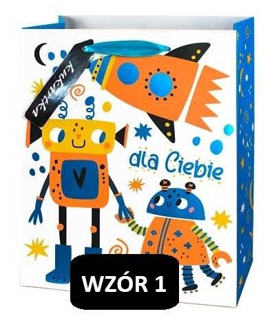 Torba prezentowa Dziecięca (klocki, gry) 26x32x13 cm QL-342 wzór 1