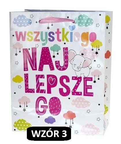 Torebka prezentowa Dziecięca 13x17,9x8 cm TS-093 wzór 3 (dla dziewczynki)