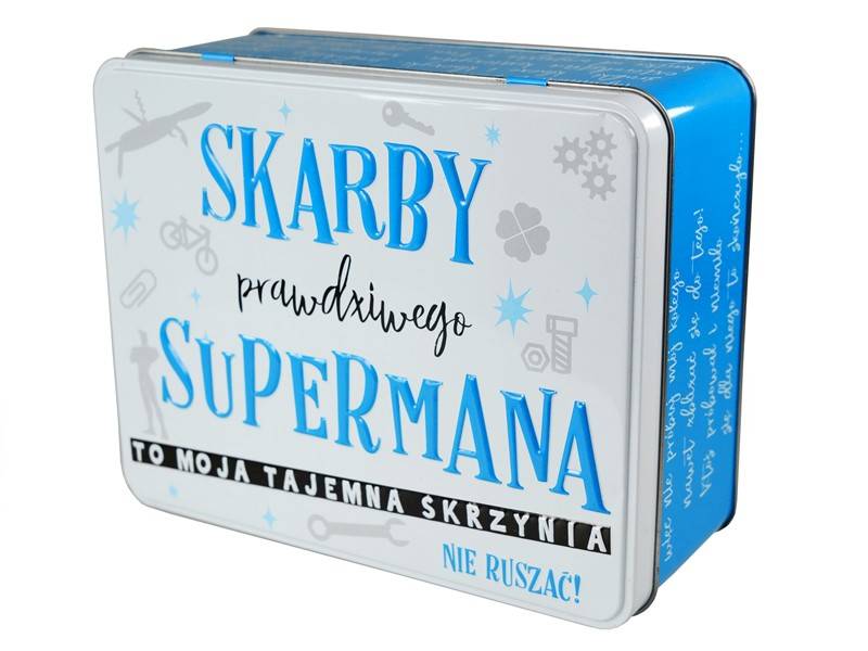 Puszka Skarbuszka: "SKARBY prawdziwego SUPERMANA" PS-002