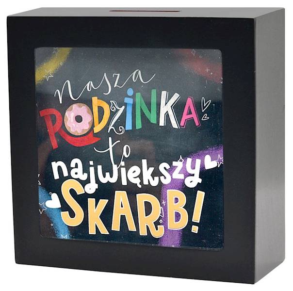 Skarbonka SKARBBOXY "nasza RODZINKA to największy SKARB!" SBB-020