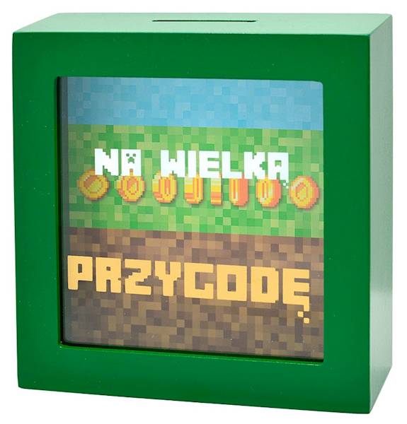 Skarbonka SKARBBOXY "NA WIELKĄ PRZYGODĘ" (piksele) SBB-025