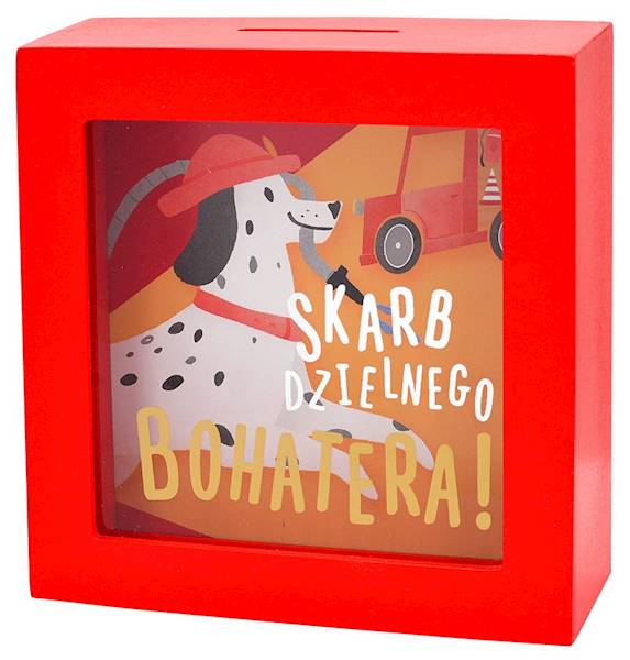 Skarbonka SKARBBOXY "SKARB DZIELNEGO BOHATERA!" (piesek) SBB-026