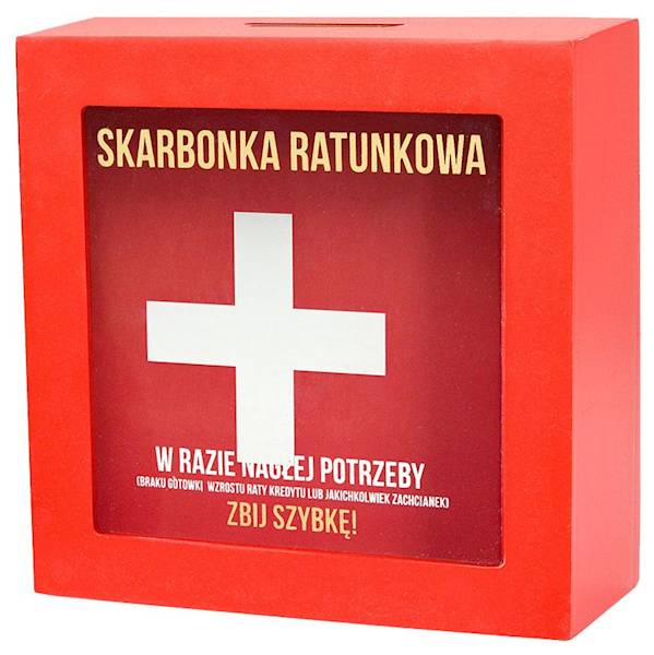 Skarbonka SKARBBOXY "SKARBONKA RATUNKOWA..." SBB-006