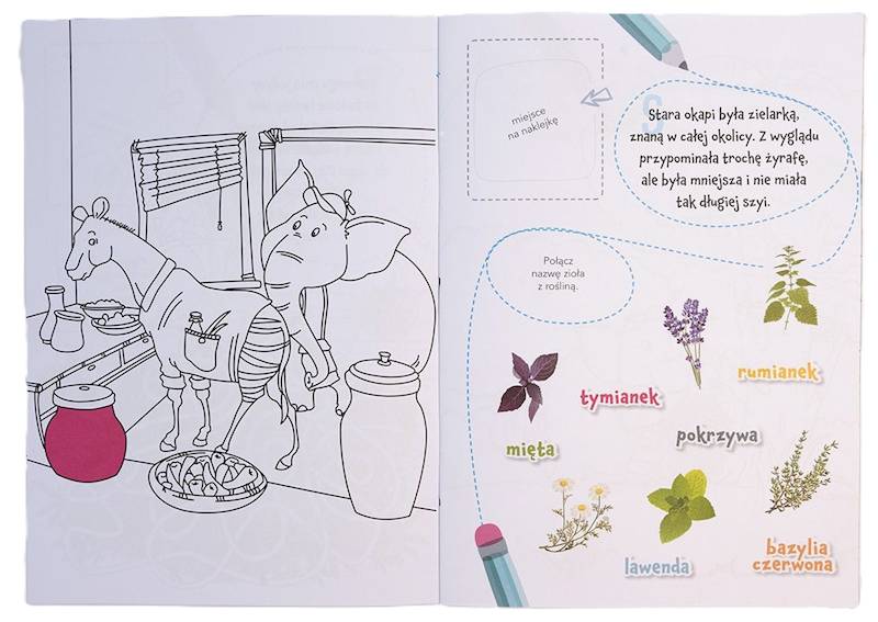 Przygody słonika Bombika 4: Tajna misja - kolorowanka z naklejkami i zadaniami