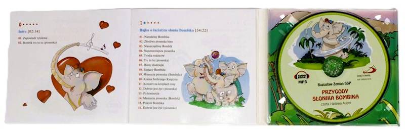 PRZYGODY SŁONIKA BOMBIKA - Bogusław Zeman SSP. AUDIOBOOK MP3 (CD)