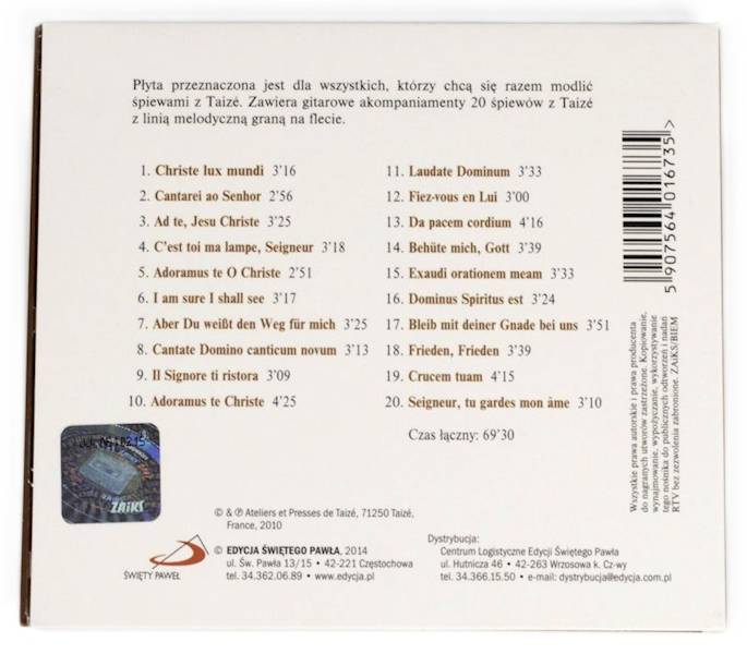 Taizé INSTRUMENTAL 3 - CD