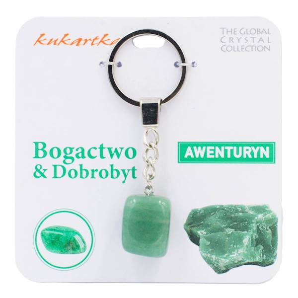 Brelok kukartka: BOGACTWO I DOBROBYT (awenturyn) - BKN-020