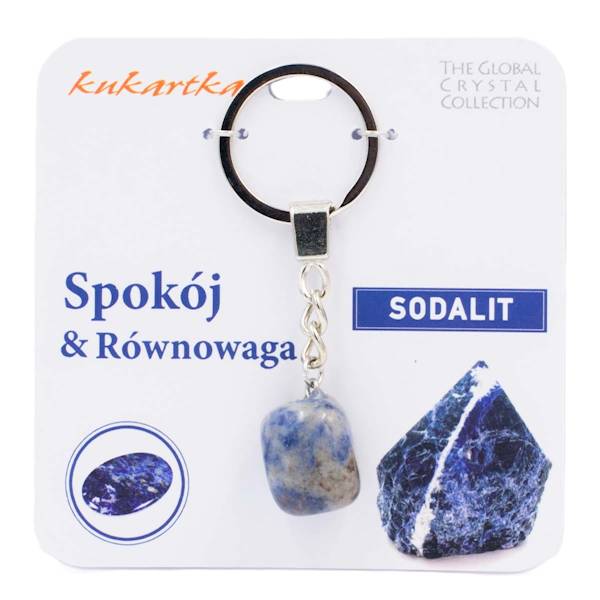Brelok kukartka: SPOKÓJ I RÓWNOWAGA (sodalit) - BKN-022