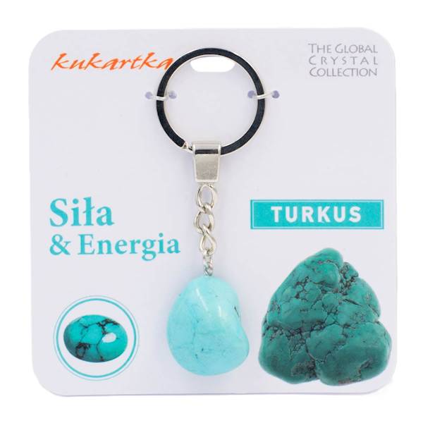 Brelok kukartka: SIŁA I ENERGIA (turkus) - BKN-024