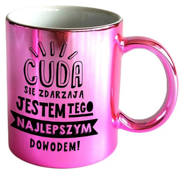 Kubek kukartka "CUDA SIĘ ZDARZAJĄ..." 300 ml ON-008