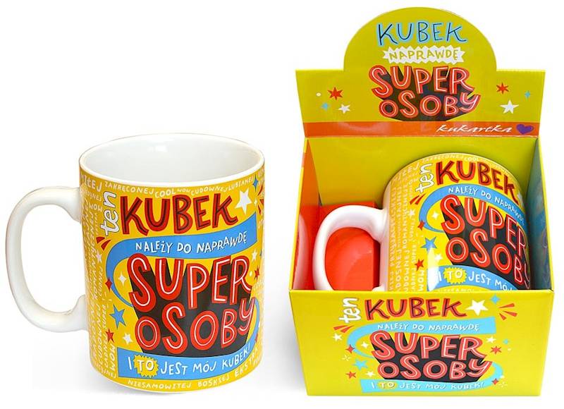 Kubek GIGANT kukartka "...KUBEK SUPER OSOBY..." 700 ml G-059