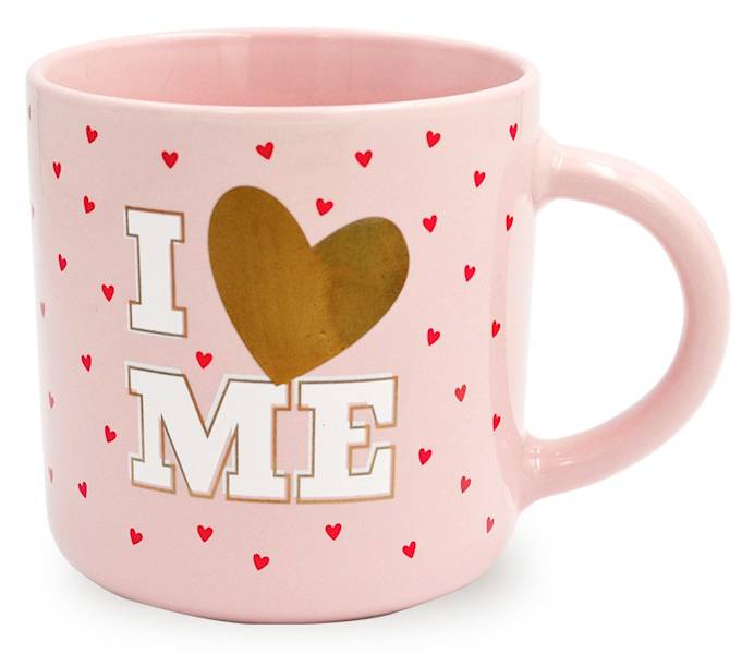 Kubek PASTELLE kukartka "I LOVE ME" 350 ml Q-987