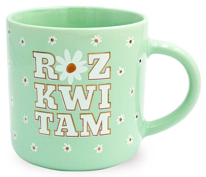 Kubek PASTELLE kukartka "ROZKWITAM" 350 ml Q-985