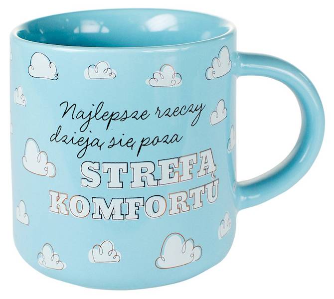 Kubek PASTELLE kukartka "STREFA KOMFORTU" 350 ml Q-966