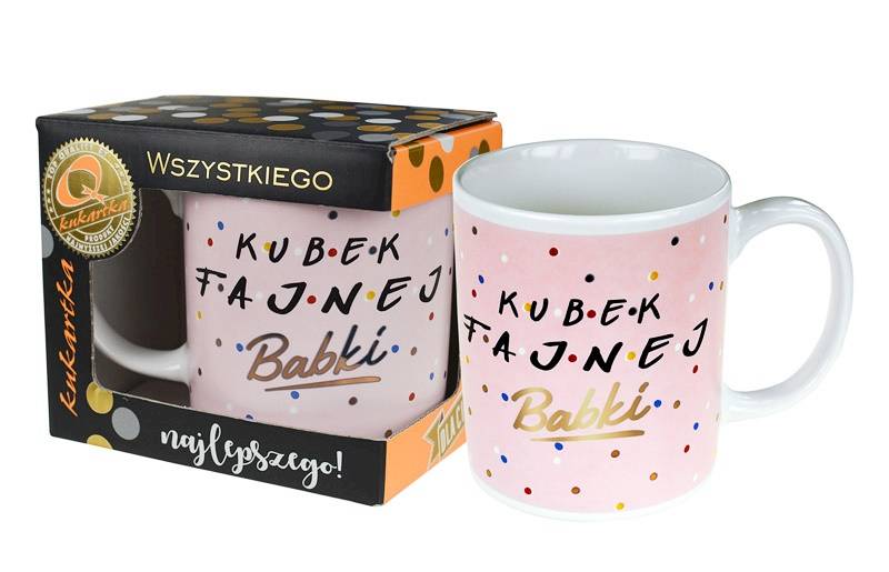 Kubek kukartka Premium "KUBEK FAJNEJ Babki" 300 ml Q-828
