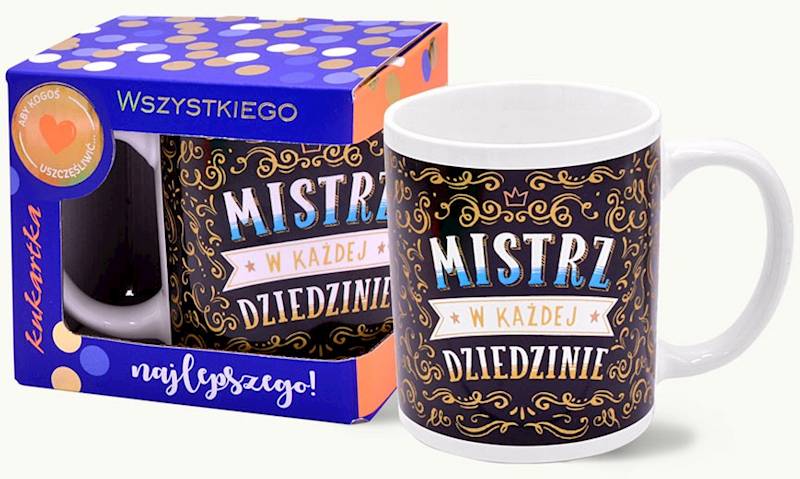Kubek kukartka Premium "MISTRZ W KAŻDEJ DZIEDZINIE" 300 ml Q-1047