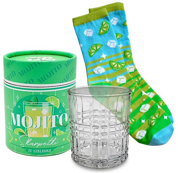 Skarpetki ze SZKLANKĄ Gift Me Sox SWS-004 MOJITO