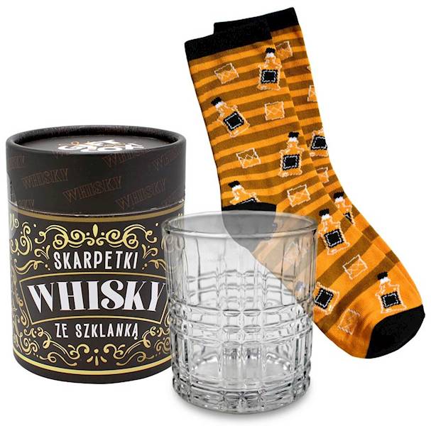 Skarpetki ze SZKLANKĄ Gift Me Sox SWS-002 WHISKY