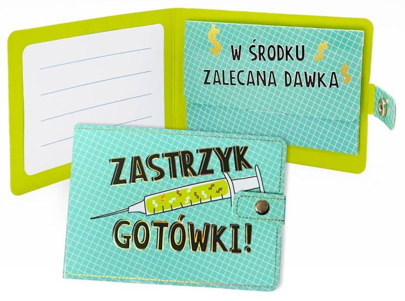 Portfelik prezentowy: "ZASTRZYK GOTÓWKI!" POR-002