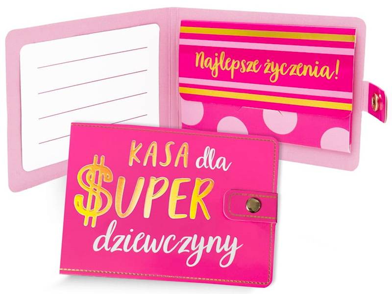Portfelik prezentowy: "KASA dla SUPER DZIEWCZYNY" POR-008