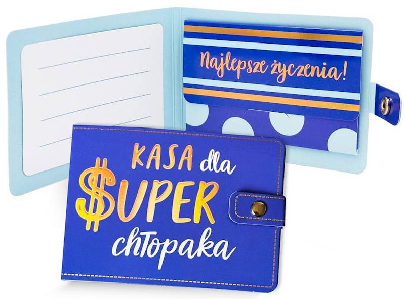 Portfelik prezentowy: "KASA dla SUPER CHŁOPAKA" POR-009