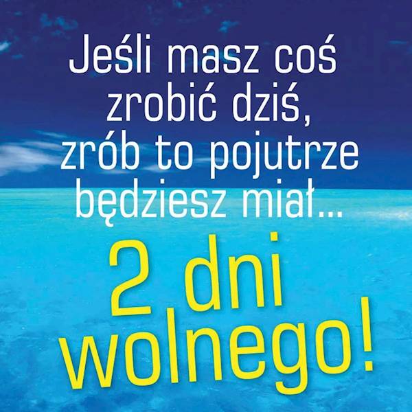 Magnes na lodówkę kukartka "... 2 dni wolnego!" MG-027