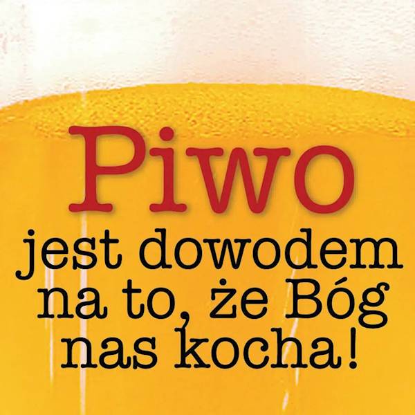 Magnes na lodówkę kukartka "Piwo jest dowodem na to..." MG-036