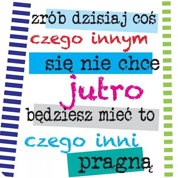 Magnes na lodówkę kukartka "zrób dzisiaj coś..." MG-112