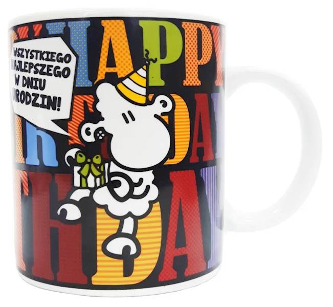 Kubek sheepworld "Wszystkiego najlepszego w Dniu Urodzin! Happy Birthday" 330 ml