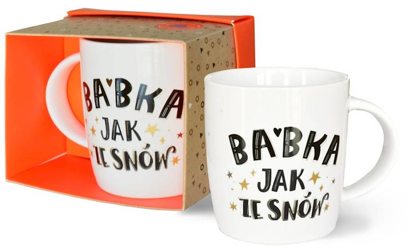 Kubek kukartka "BABKA JAK ZE SNÓW" 350 ml TOP-016