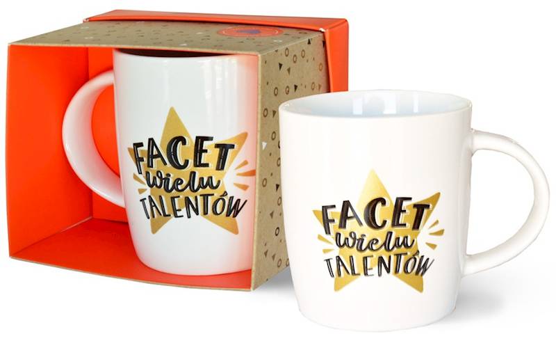 Kubek kukartka "FACET wielu TALENTÓW" 350 ml TOP-018