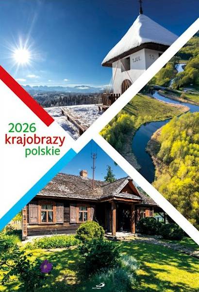 Kalendarz 2026 ŚCIENNY - Krajobrazy polskie (33,5x48,5 cm)