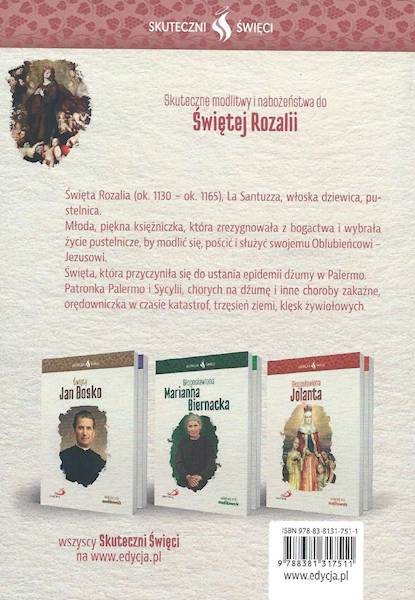 SKUTECZNI ŚWIĘCI: Święta Rozalia - książka
