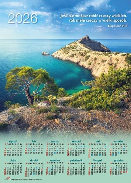 Kalendarz 2026 ŚCIENNY plakat - KRYM (49x68 cm)