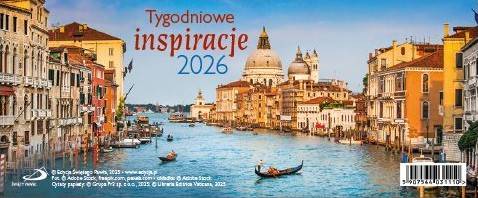 Kalendarz 2026 na biurko - Tygodniowe inspiracje (27,5x11,5 cm)