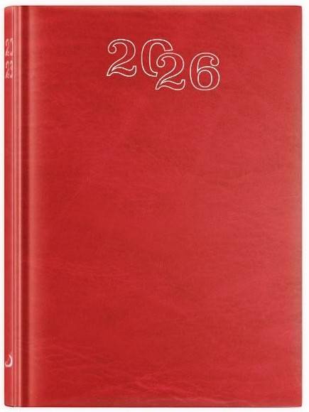 Kalendarz / Terminarz 2026 A5 STANDARD - czerwony