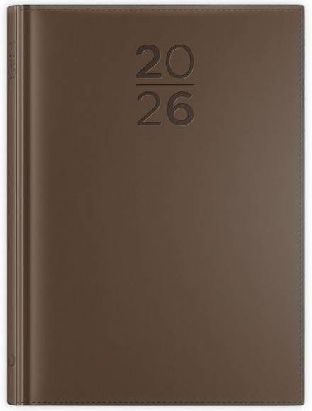 Kalendarz / Terminarz 2026 A5 PRINT - brązowy