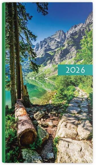 Kalendarz / Terminarz tygodniowy 2026 KOLOROWY - pejzaż